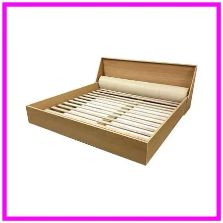 New Eastern King Size Bespoke Verne White Oak Bed Frame