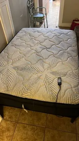 Full Size Sleepy’s by Sealy Mattress + Adjustable Power Bed Base