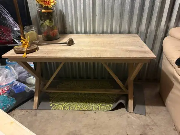 Wooden pinic table