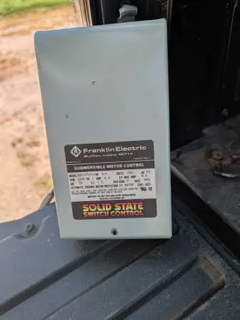 Franklin 3/4 h.p. submersible control box