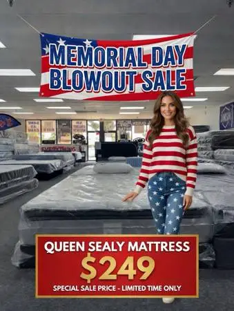 Queen Sealy Pillowtop mattress sale