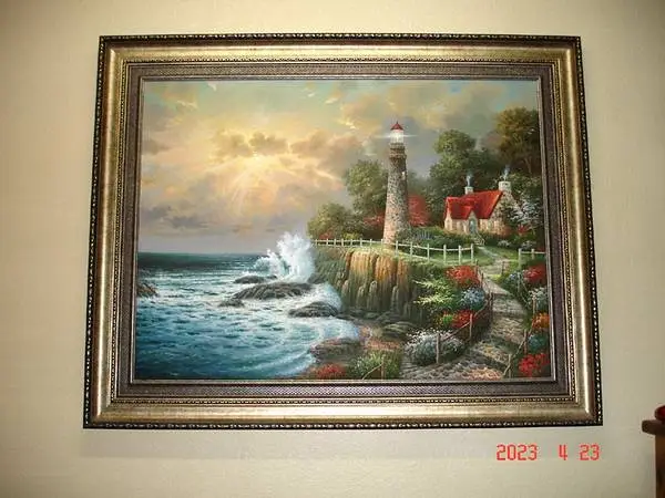 Big Lighthouse Painting 5ft X 4ft