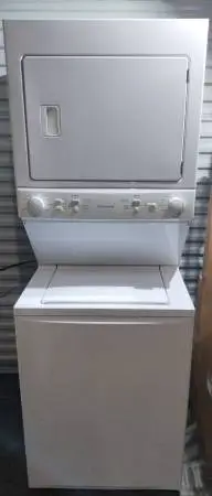 White Frigidaire Stackable Washer/Dryer-Includes Delivery & Install