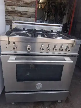 30 Bertazzony slide in gas range stainless steel