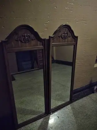 55”x 21” Old Vintage Style Wall Mounted Hanging Framed Mirror