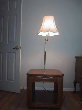 end table with built in lamp