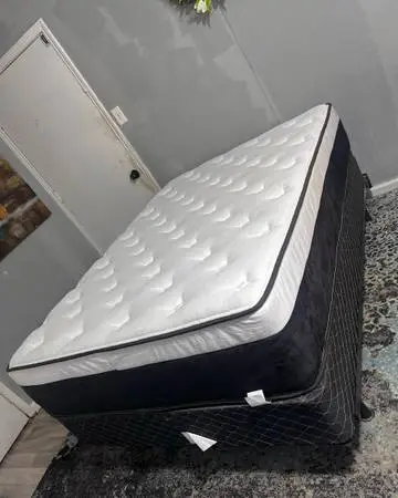 Full Mattress Boxspring and Bed Frame
