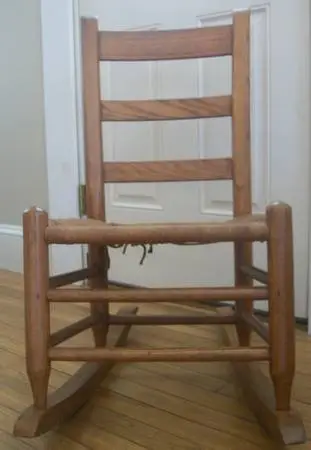 Vintage Nursing Sewing Rocking Chair