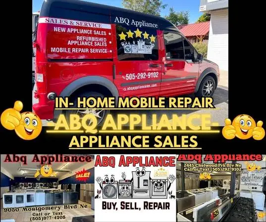 Mobile Appliance Repair! Same/ Next Day! We’ve Got You Covered!