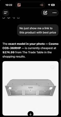 36 in. Lumin Collection 380 CFM Ducted Insert Range Hood