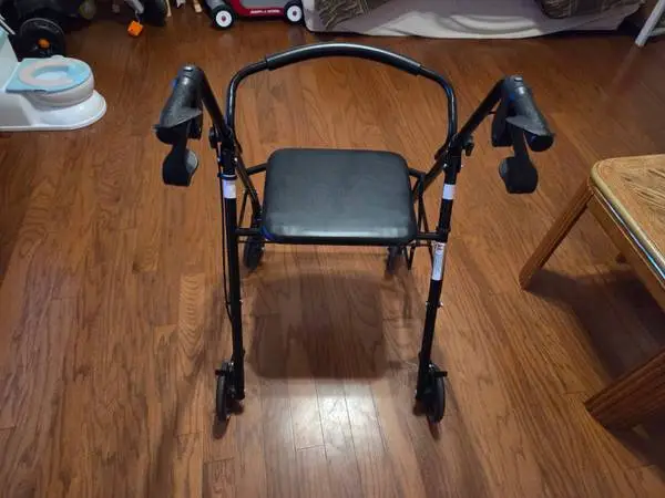 rollator walker with seat