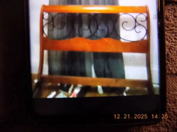queen solid wood headboard with intricate design