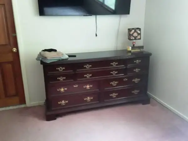 Queen Anne style dresser with mirror