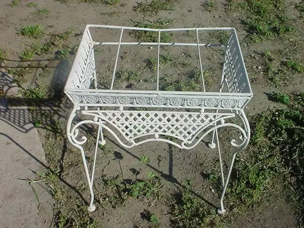 metal end table no glass top