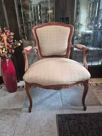 VINTAGE REVIVAL LOUIS XV ROCOCCO FAUTEUIL ARMCHAIR