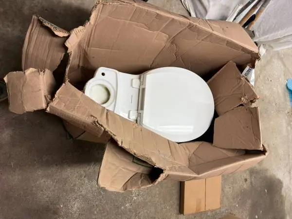 New toilet never used in box