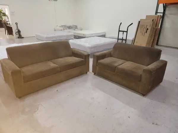 sofa and love seat floor sample