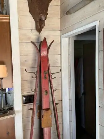 Replica Antique Ski Coat Rack