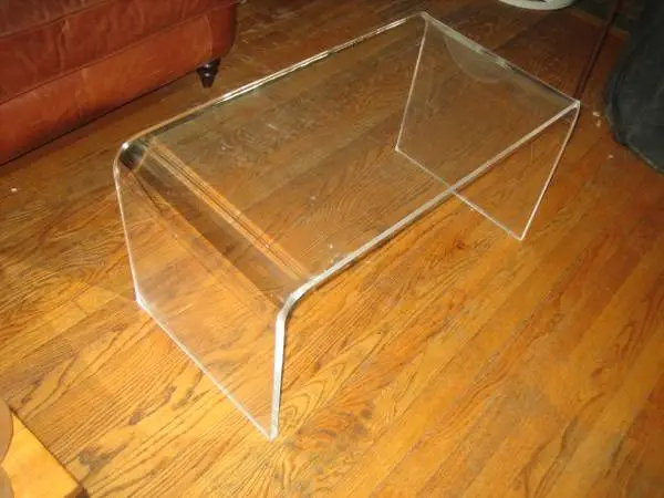Acrylic Waterfall Coffee Table 15Mm Thick 32 Long