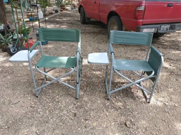 Corriveau International Folding director / Camping chairs with tray an