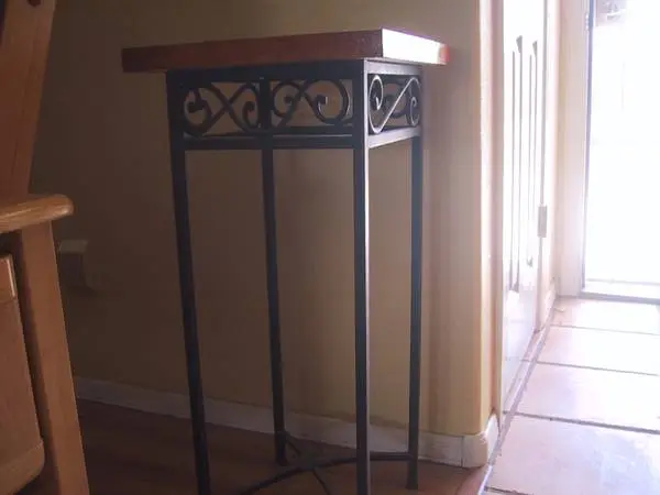 metal and tile table