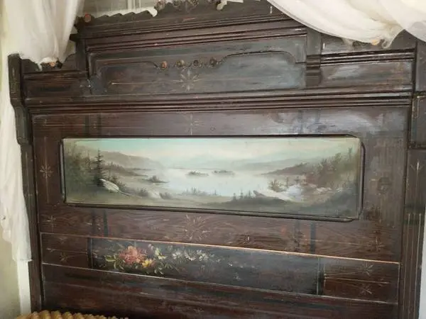 RARE AWESOME American Antique Hudson Valley Cottage Painted Furniture