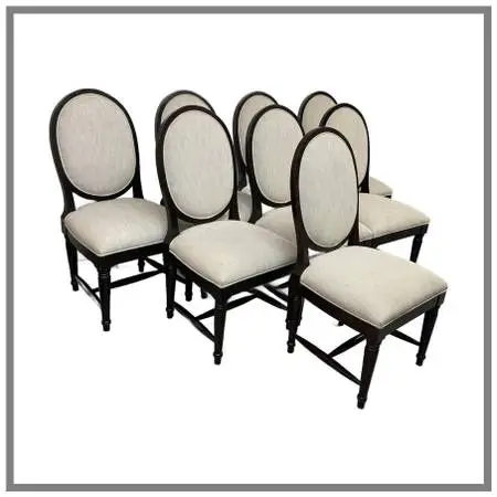 Alexandre Furniture Co. Louis Xvi Style Dining Chairs, Set Of Eight