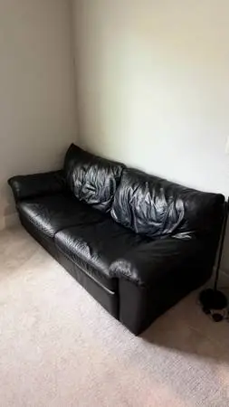 Black Leather Couch