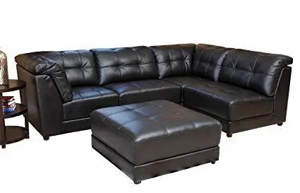 Macys Stacey Leather 6-Piece Sectional