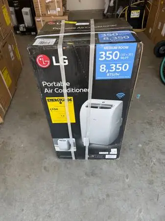 LG New 8,350 BTU 350 Sq Ft Smart Wi-Fi Enabled Portable Air Conditione