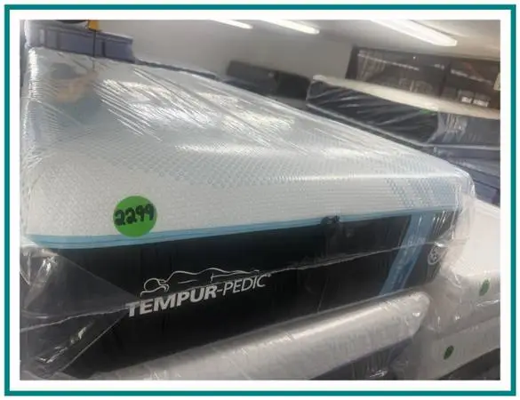 TWIN XL TEMPURPEDIC LUXEBREEZE (SOFT) MATTRESS & BOX SPRING BED