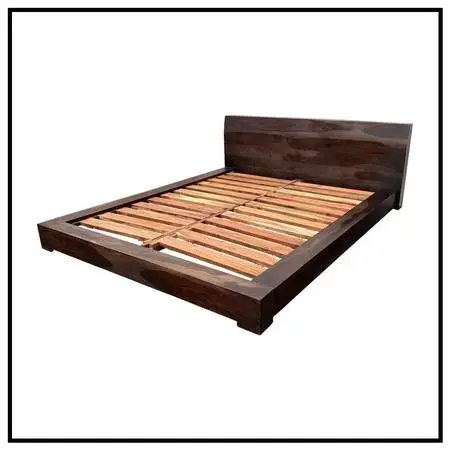 Queen Size Sierra Living Concepts Sierra Nevada Low Platform Bed Frame