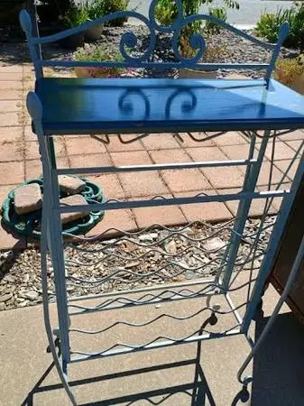 Wrought iron Wine rack,