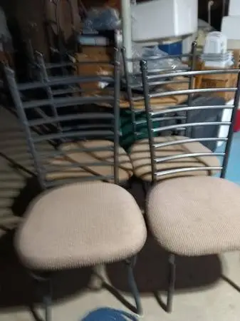 dining room chairs, fabric seat