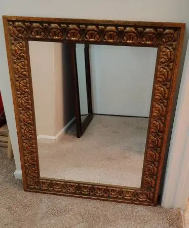 Large Vintage Gold Wall Mirror