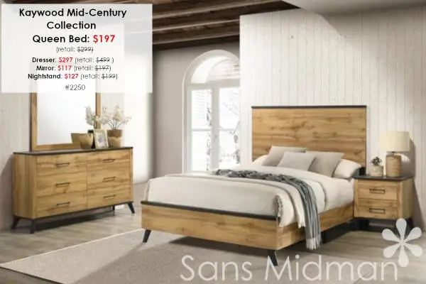 NEW IN BOX! Kaywood Mid-Century Queen Collection