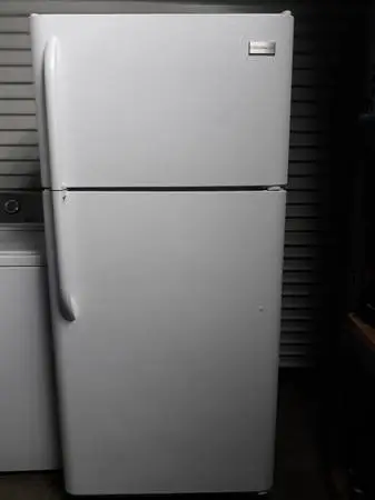 White Frigidaire Top Freezer Refrigerator- Includes Delivery & Install
