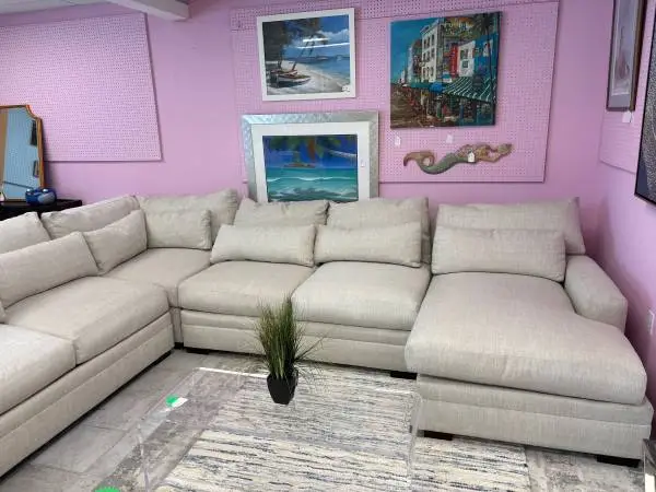Three Piece Cream Sectional