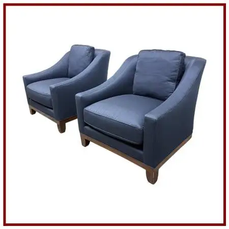 Laura Kirar For Baker Furniture Neue Lounge Chairs, Pair. Estimated Pr