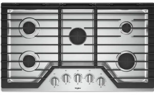 *Brand New* Whirlpool 36” Gas Cooktop - 5 Burners/Griddle Attachment