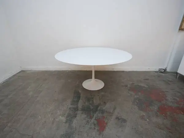 White Large Tulip Dining Table $699.00 59 D x 29 H