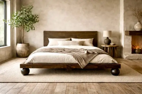 bed frame sphere legs