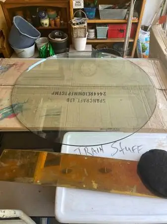 spancratt 36 diameter tempered table top glass excellent