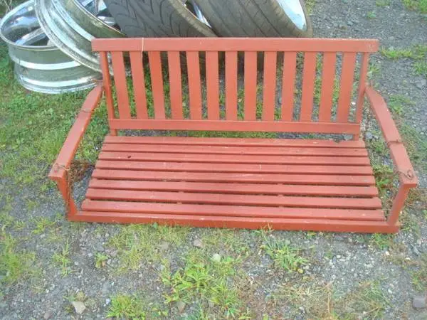 wooden swing