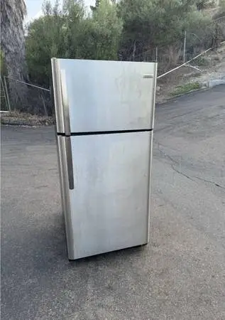Stainless steel refrigerator with freezer (free local delivery)