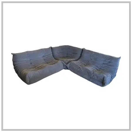 Michel Ducaroy For Ligne Roset Togo Sectional, Alcantara Chic