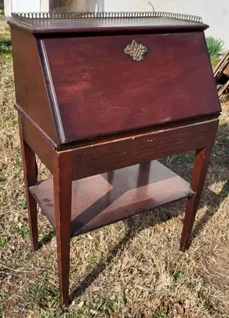 antique ladies secretary desk, at Yardley Antiques
