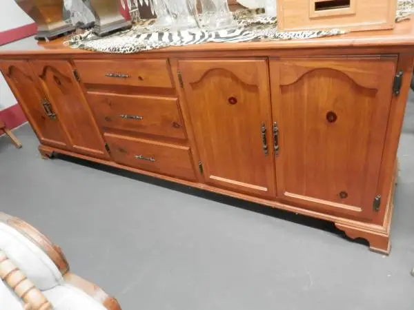 Extra Large Country Style Buffet/Credenza or Dresser...91 inches long