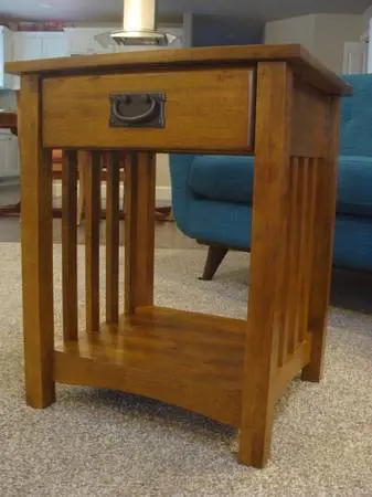 Misson style end table