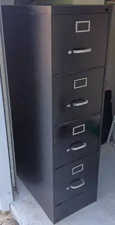 Steelcase,4-Drawer,Steel,Letter File Cabinet,File Followers,Black,28.5
